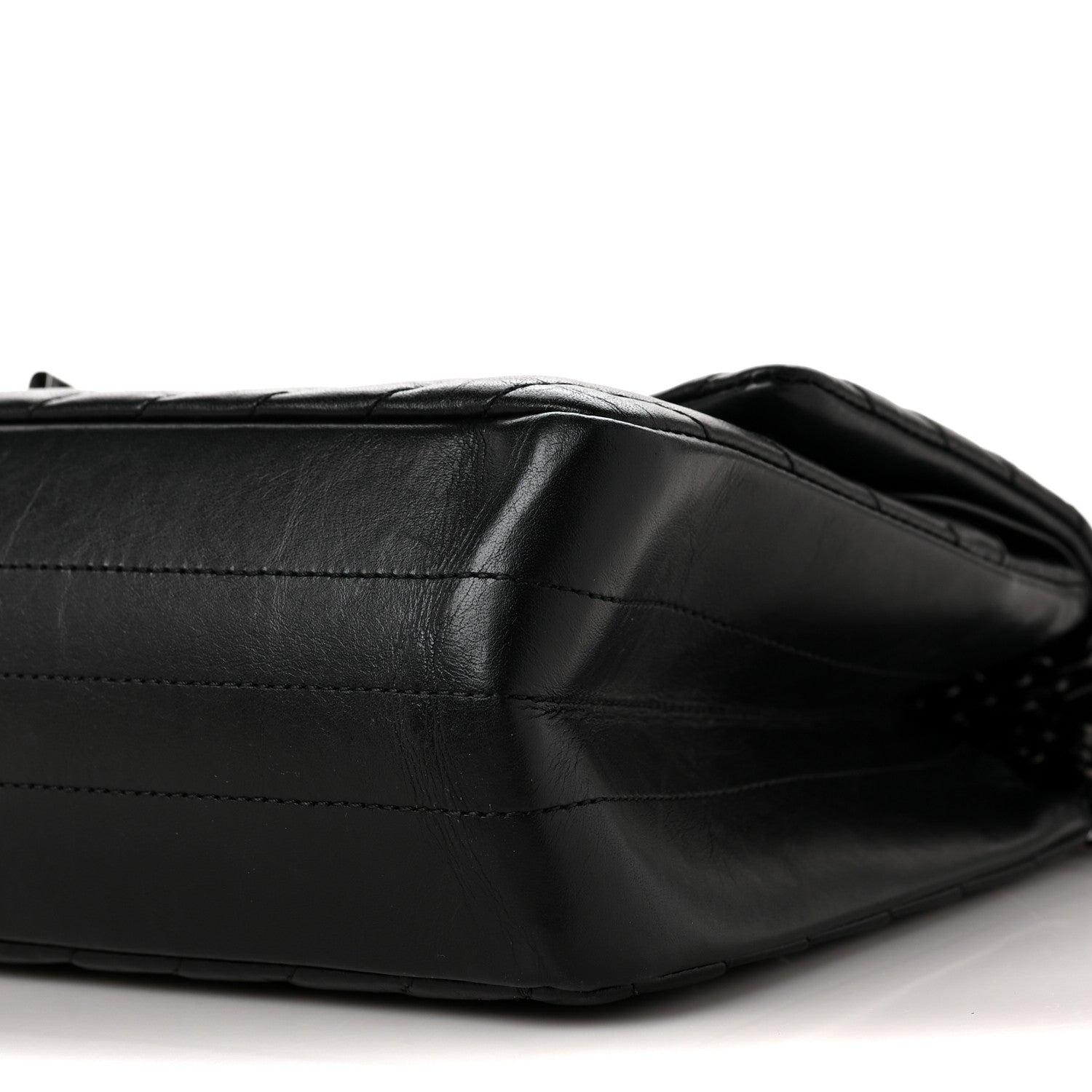 Chanel Aged Calfskin Chevron Quilted 2.55 Reissue 226 So Black 9 of 10