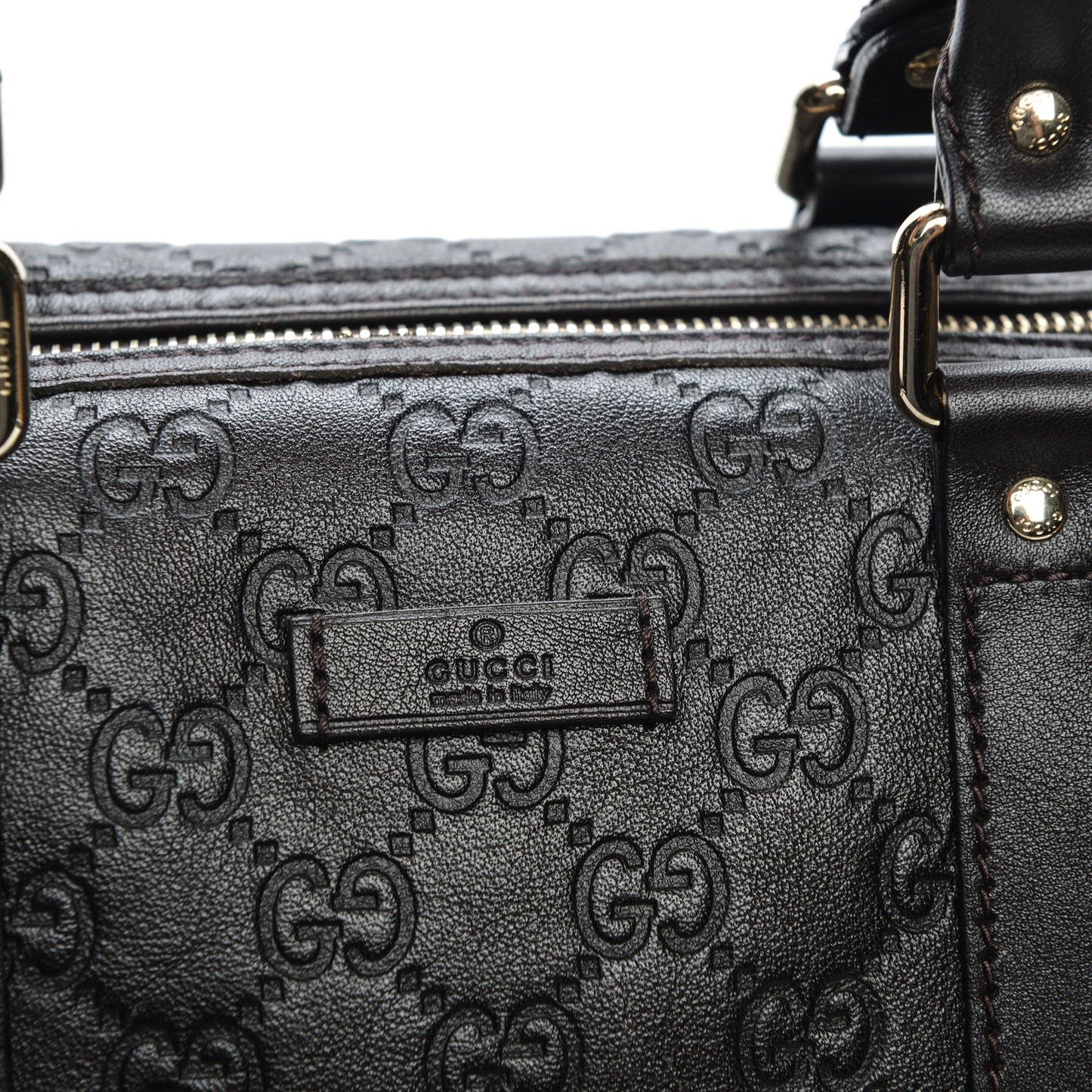 Guccissima Medium Joy Boston Dark Brown