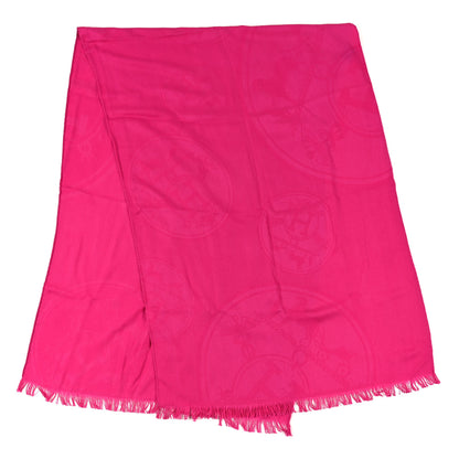 Hermes Cashmere Silk New Libris Stole Rose Indien 2 of 3