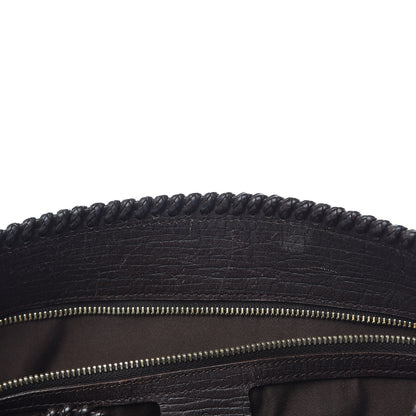Gucci Monogram Large Horsebit Chain Hobo Dark Brown 10 of 15