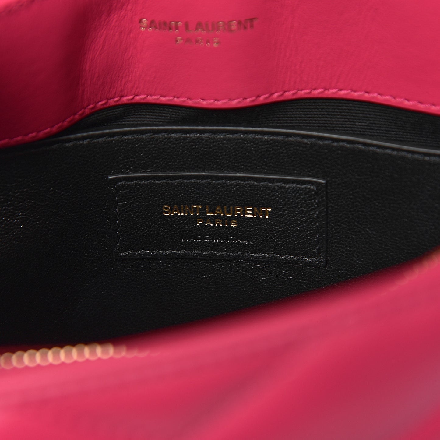 Calfskin Y Quilted Monogram Small Loulou Chain Satchel Fresh Fuchsia