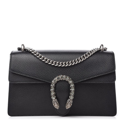 Gucci Pebbled Calfskin Small Dionysus Shoulder Bag Black 1 of 10