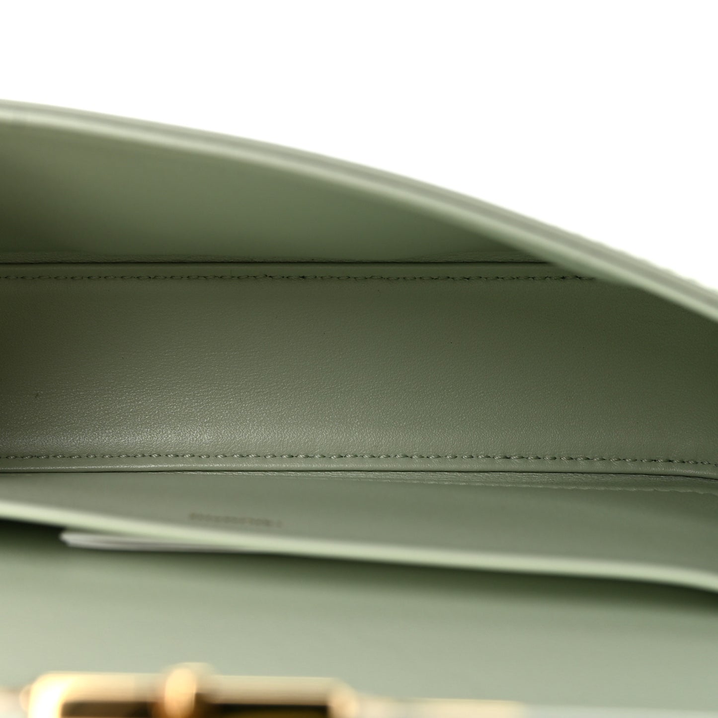 Shiny Calfskin Triomphe Chain Shoulder Bag Jade