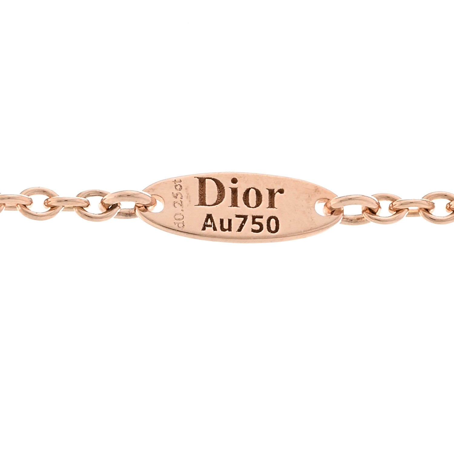 Christian Dior 18K Rose Gold Diamond Small Rose Couture Pave