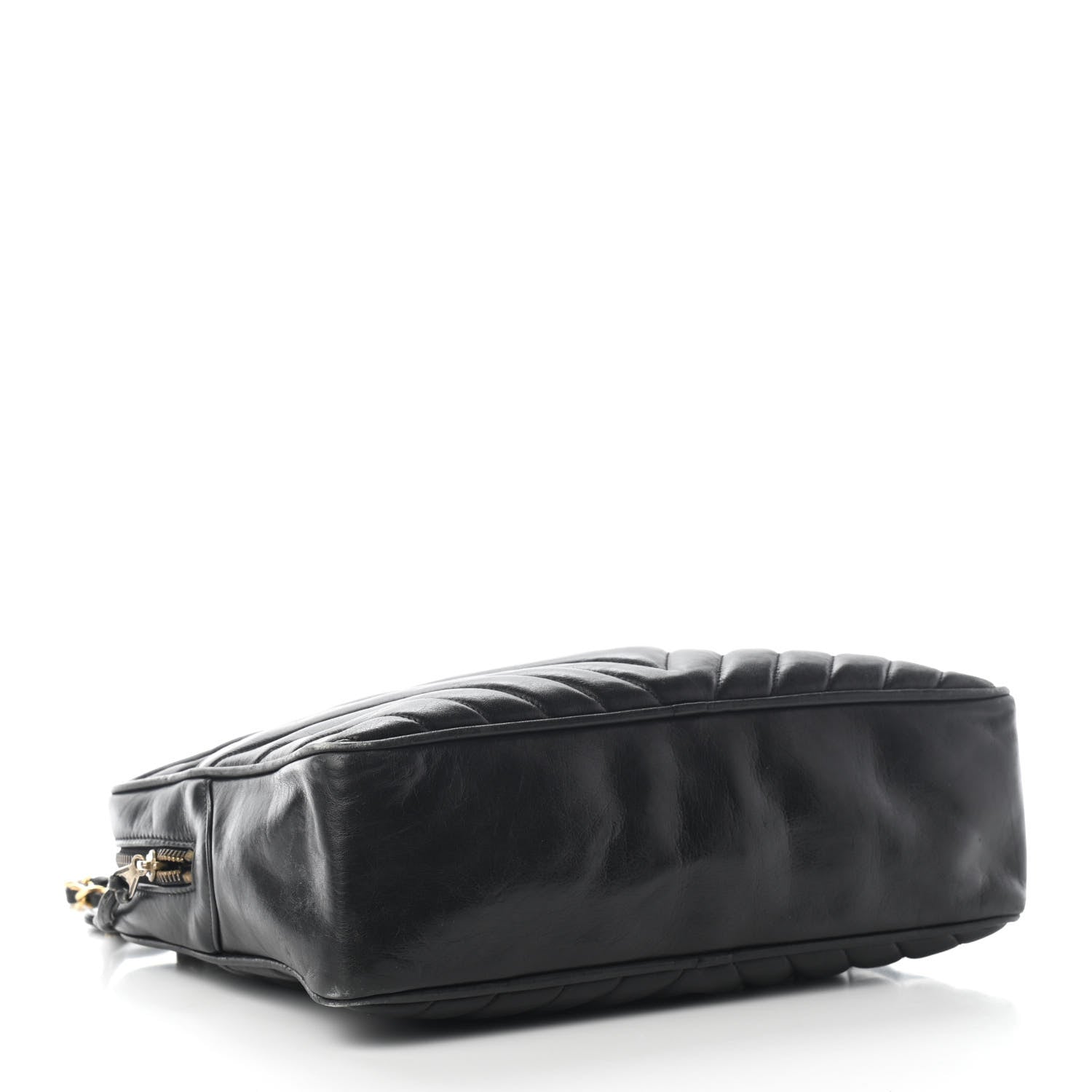 Chanel Lambskin Surpique Chevron Small Tote Black 5 of 10