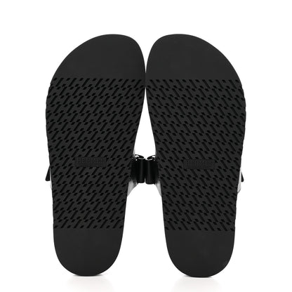 Hermes Calfskin Mens Chypre Sandals 42.5 Black 5 of 9