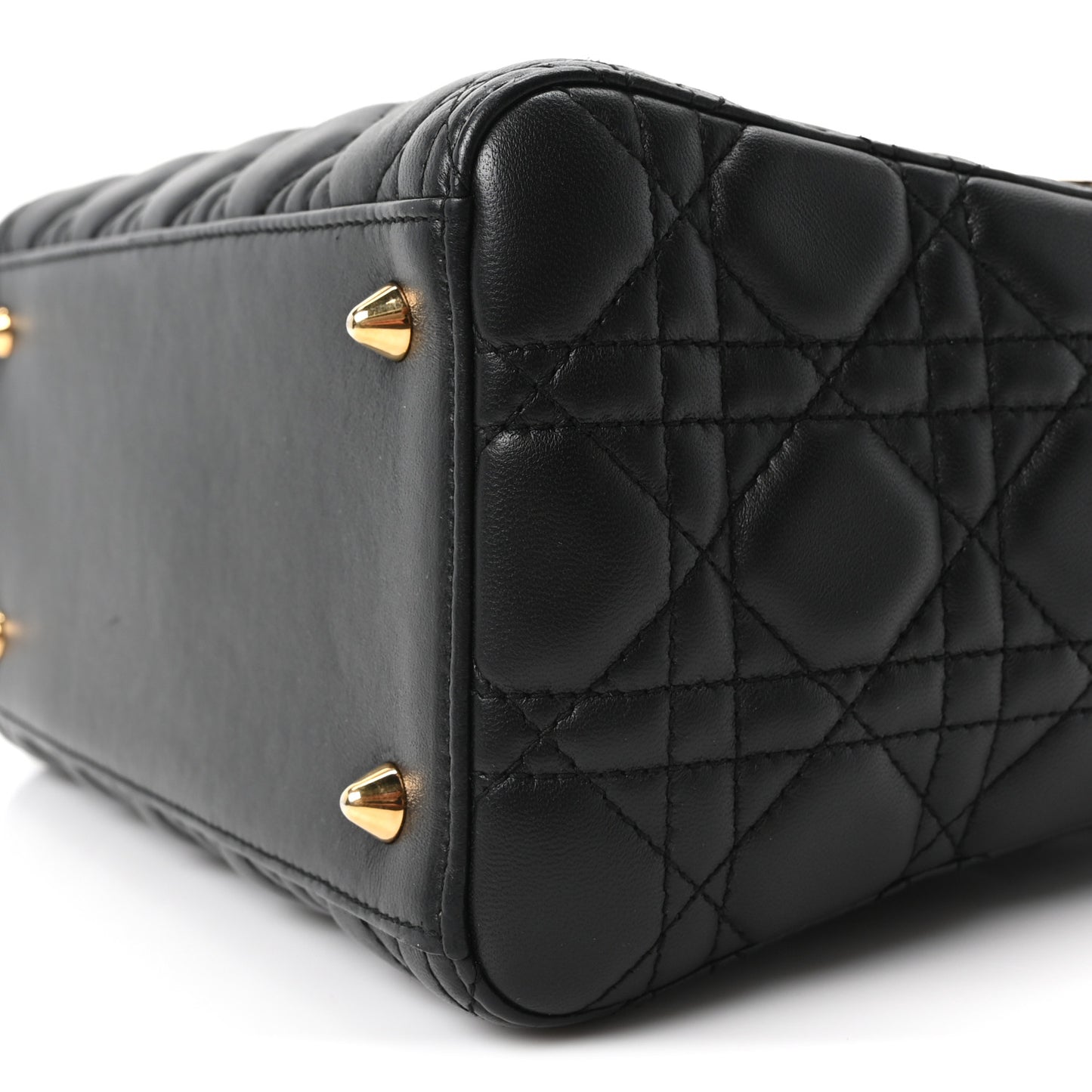 Lambskin Cannage Medium Lady Dior Black