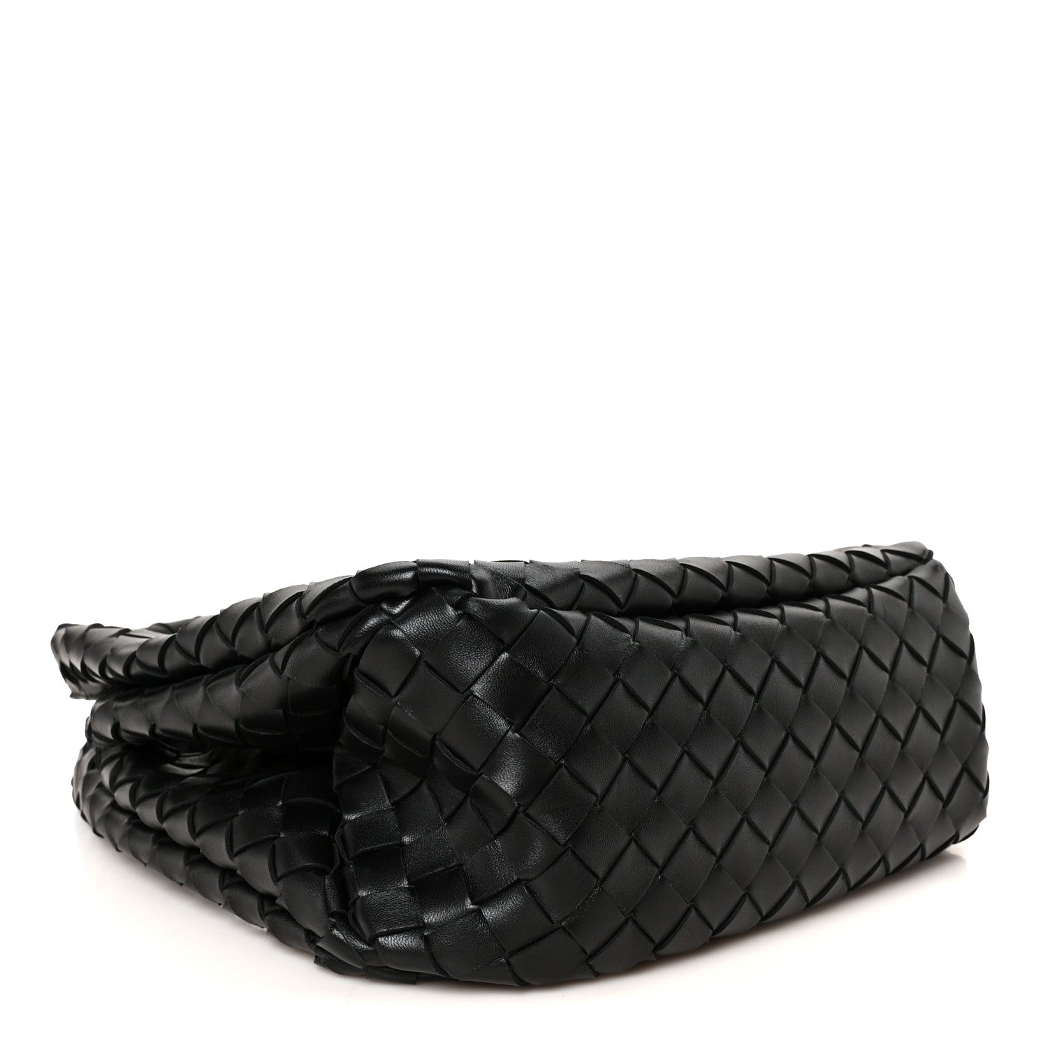 Bottega Veneta Nappa Intrecciato Small Campana Shoulder Bag Black 4 of 10