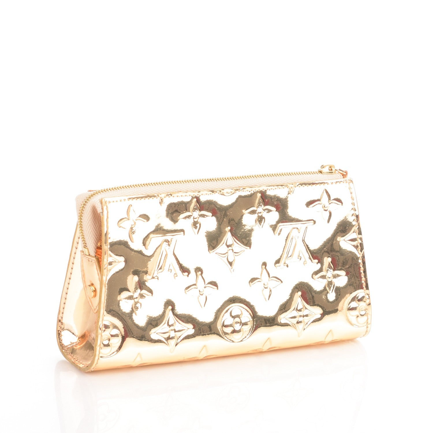 Louis Vuitton Monogram Miroir Trousse Cosmetic Bag Gold 3 of 7