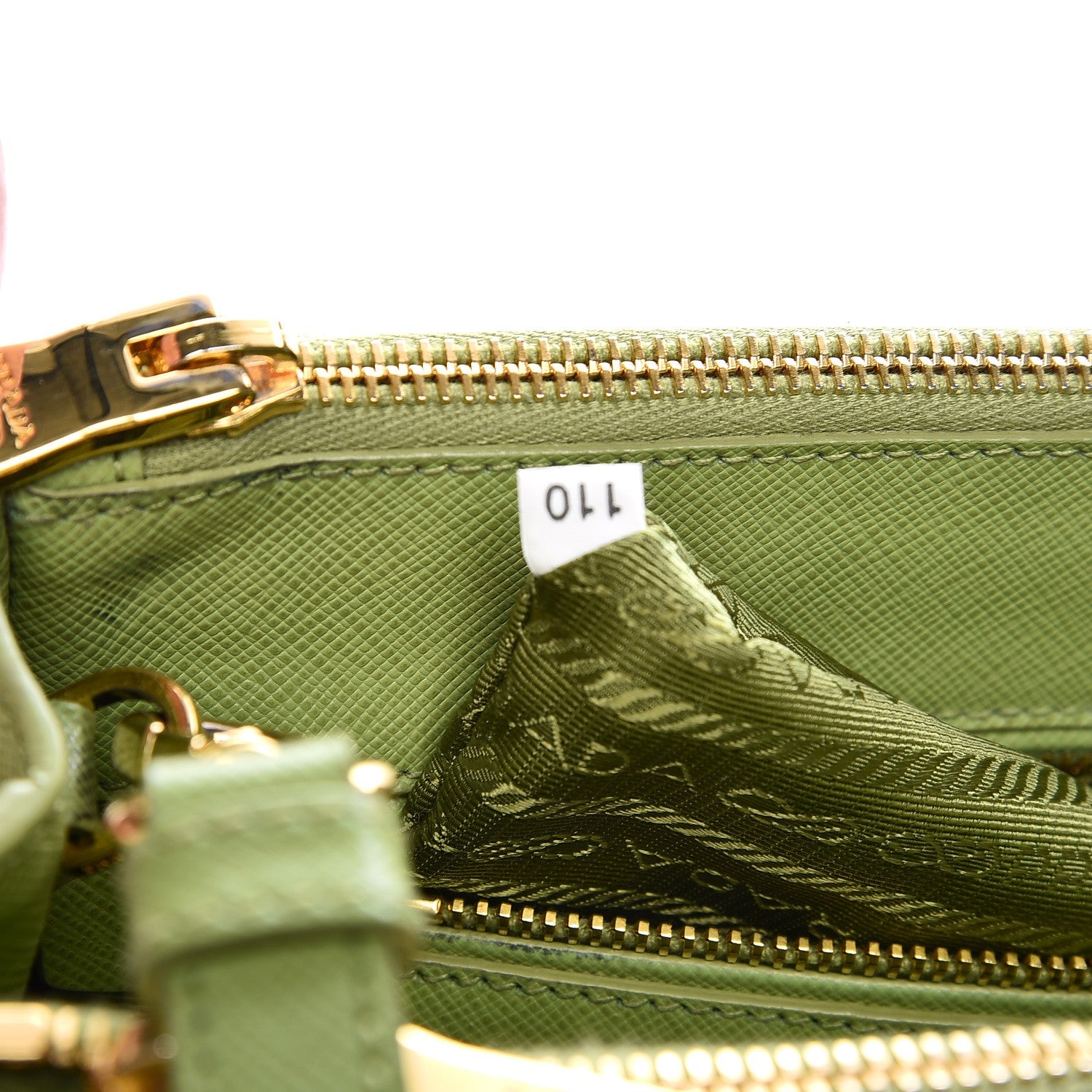 Prada Saffiano Lux Mini Galleria Double Zip Tote Prato 8 of 14