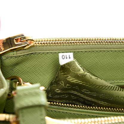 Prada Saffiano Lux Mini Galleria Double Zip Tote Prato 8 of 14