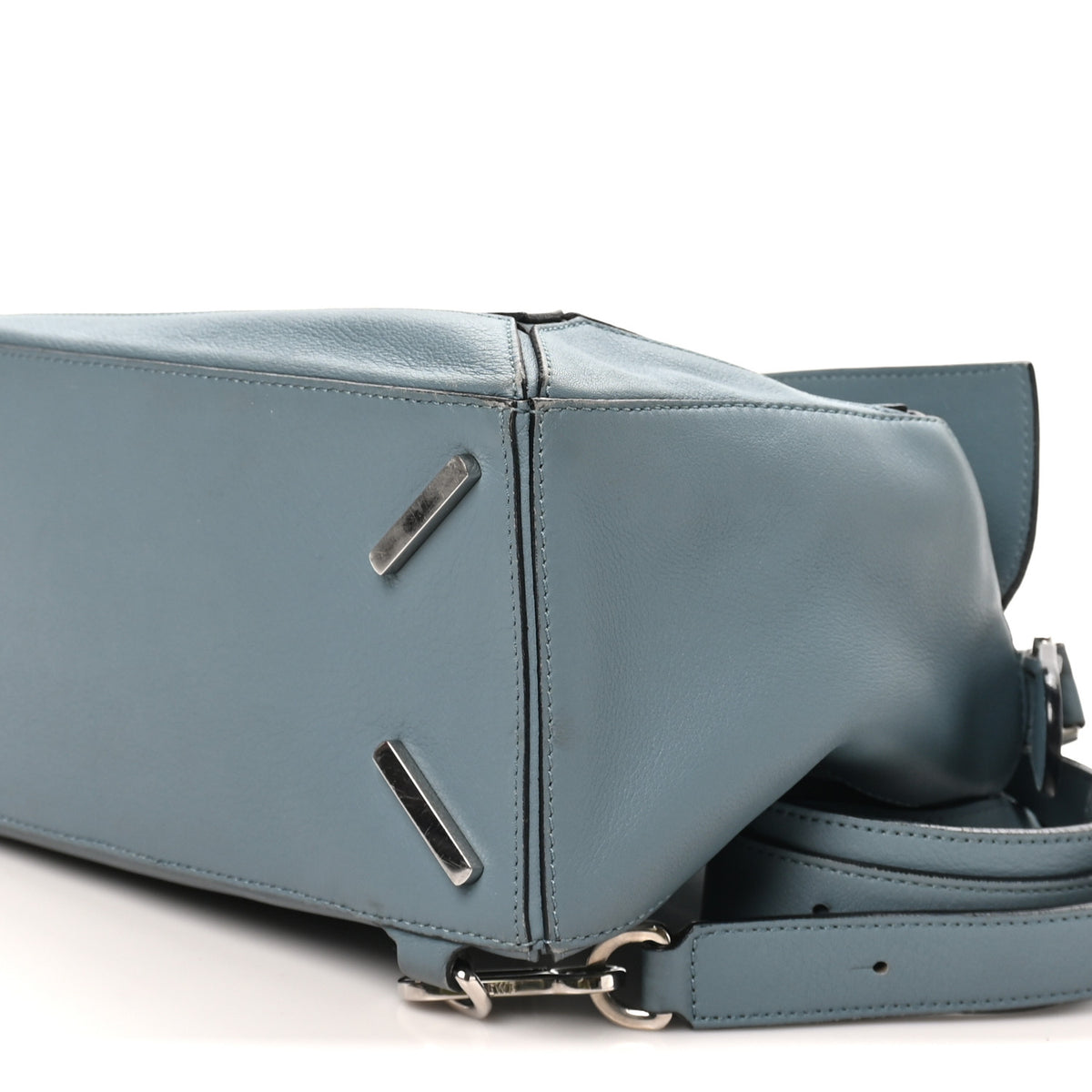 Loewe Calfskin Medium Puzzle Bag Stone Blue 9 of 9