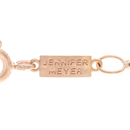 Jennifer Meyer 18K Rose Gold Diamond Good Luck Pendant Necklace 4 of 5