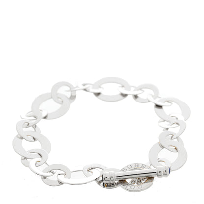 Roberto Coin 18K White Gold Blue Sapphire Chic and Shine Link Bracelet 2 of 3