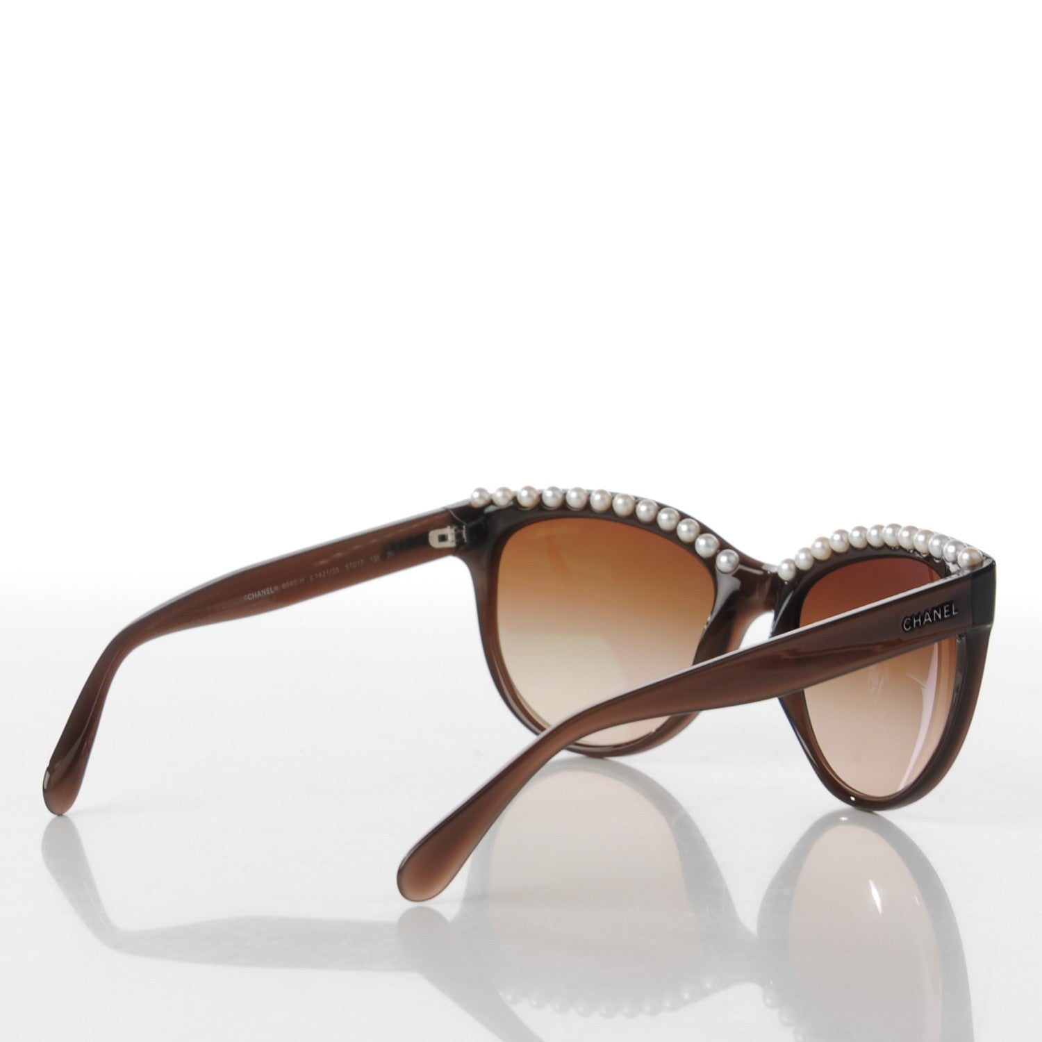 Chanel Freshwater Cultured Pearl Butterfly Sunglasses 6040-H Brown 3 of 7
