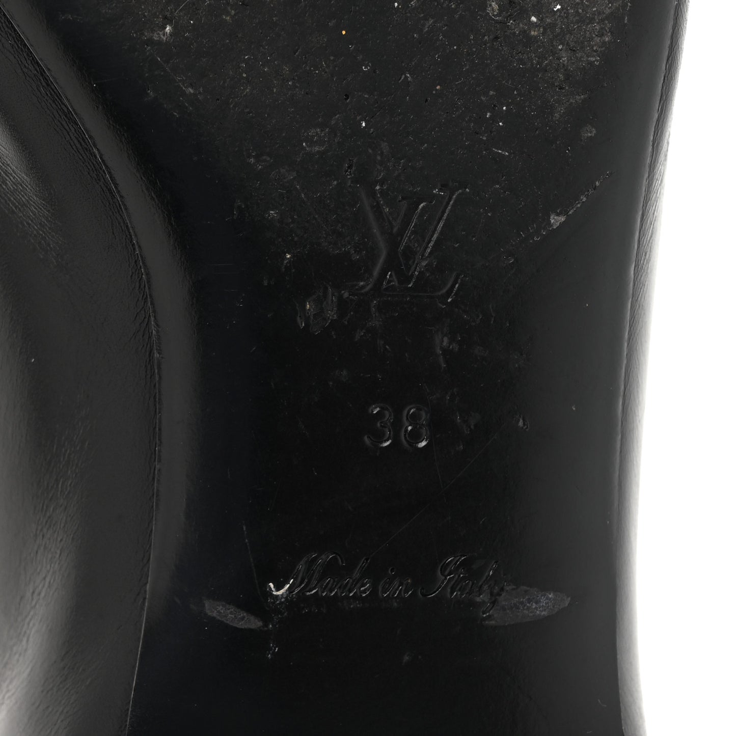 Calfskin Upper Case Flat Loafer 38 Black