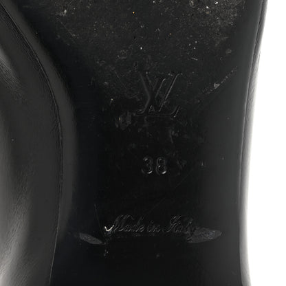 Louis Vuitton Calfskin Upper Case Flat Loafer 38 Black 7 of 9