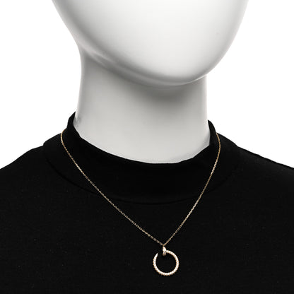 Cartier 18K Yellow Gold Diamond Juste Un Clou Paved Pendant Necklace 2 of 5