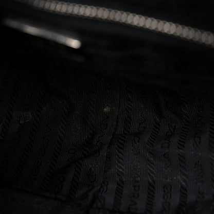 Prada Vitello Drive Perforated Bowling Bag Fuoco 14 of 34