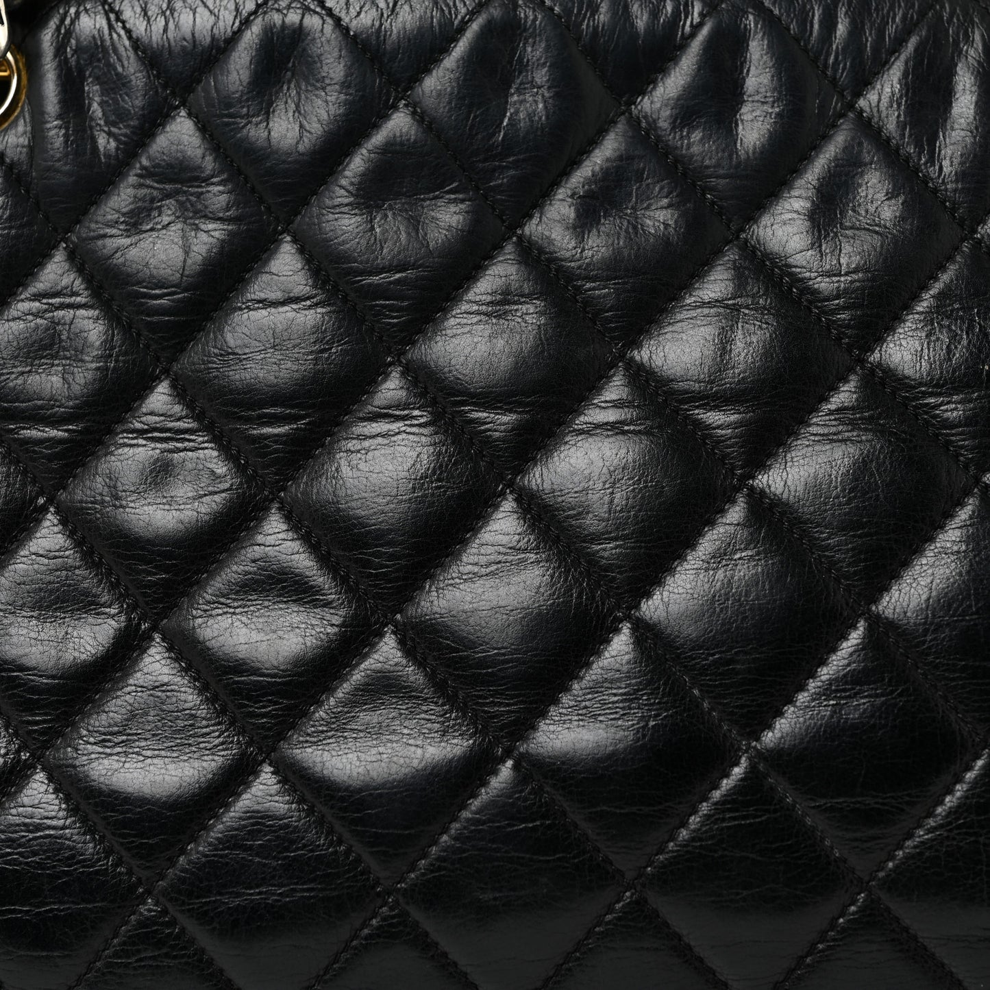 Lambskin Quilted Tote Black