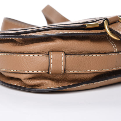 Chloe Calfskin Mini Marcie Round Crossbody Bag Nut 5 of 10