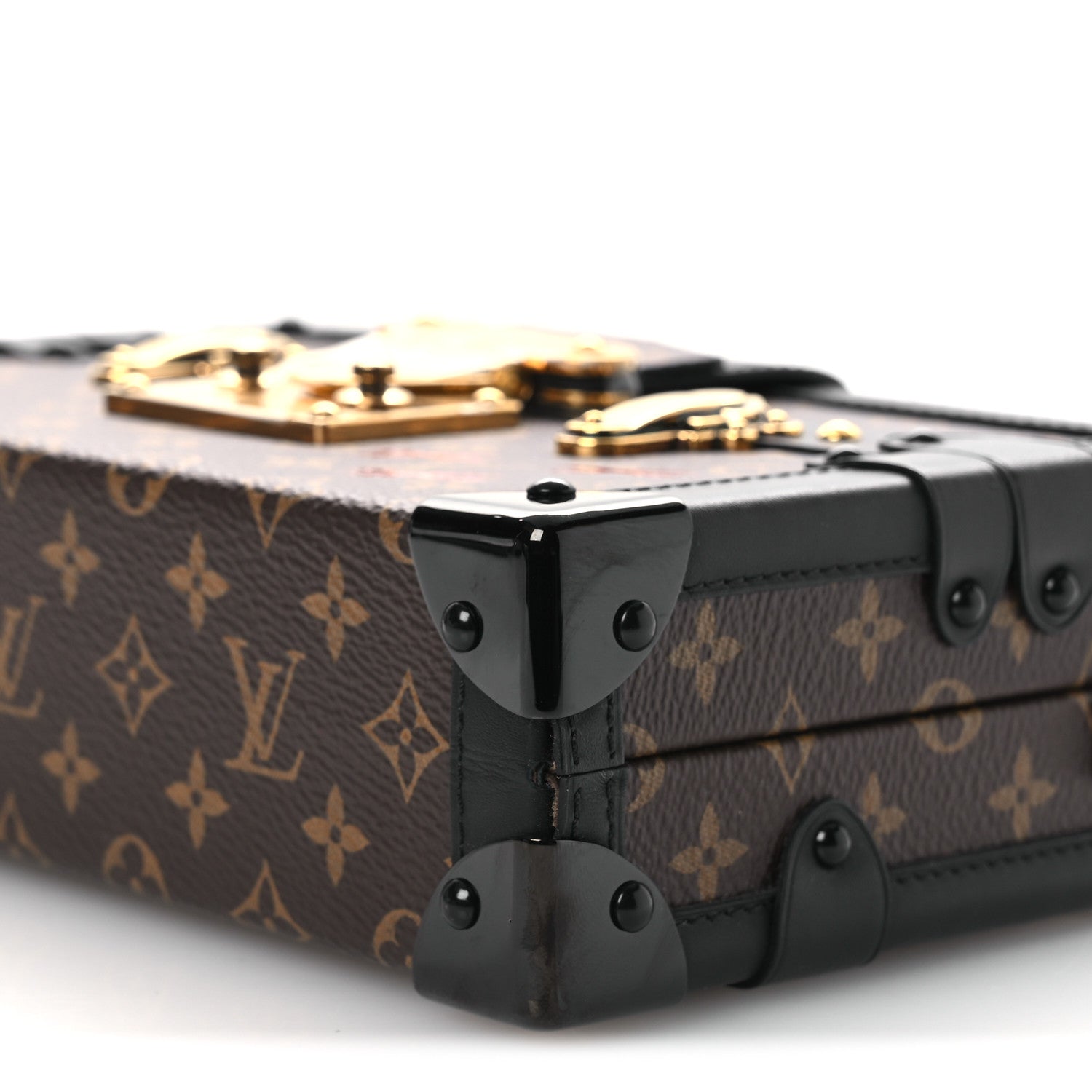 Louis Vuitton Monogram Petite Malle Black 9 of 10