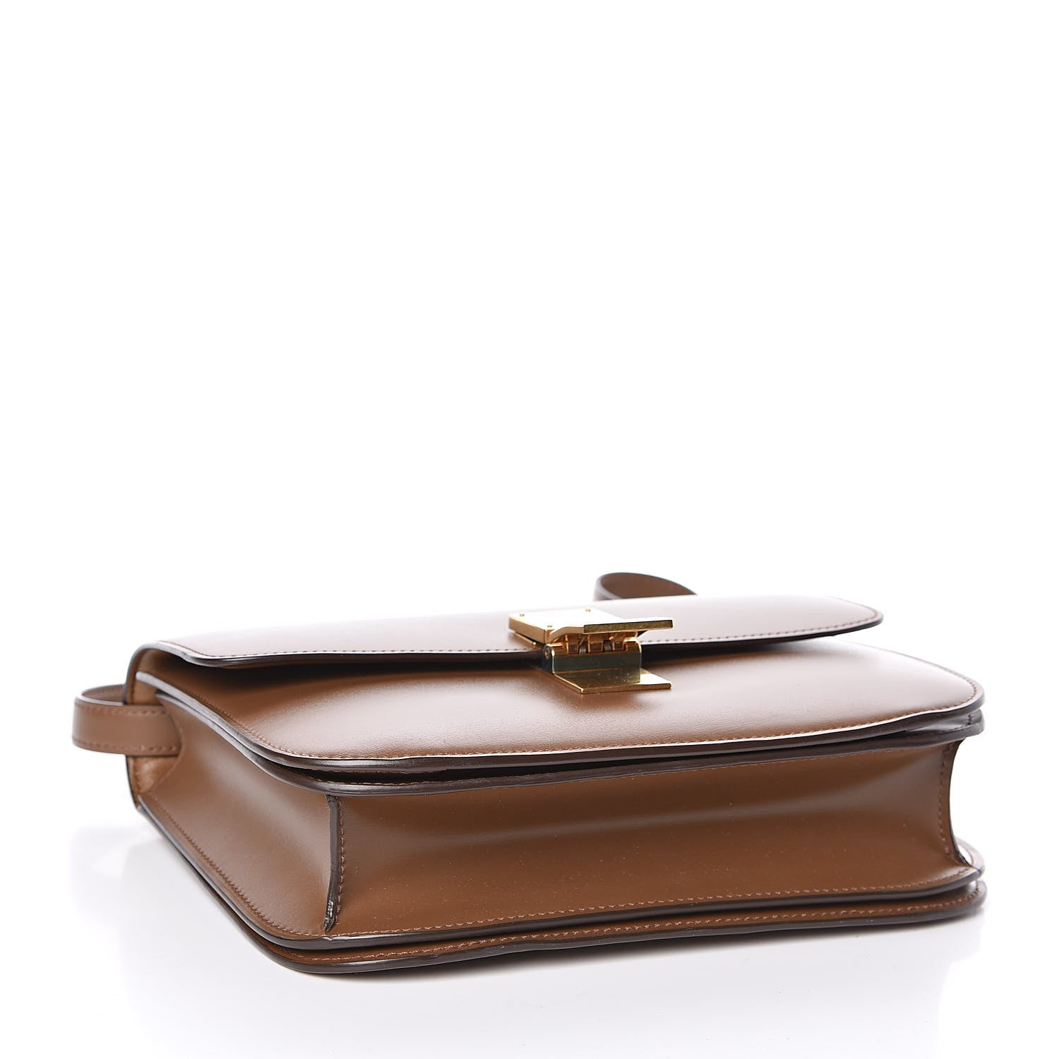 Celine Box Calfskin Medium Classic Box Flap Bag Camel 4 of 10
