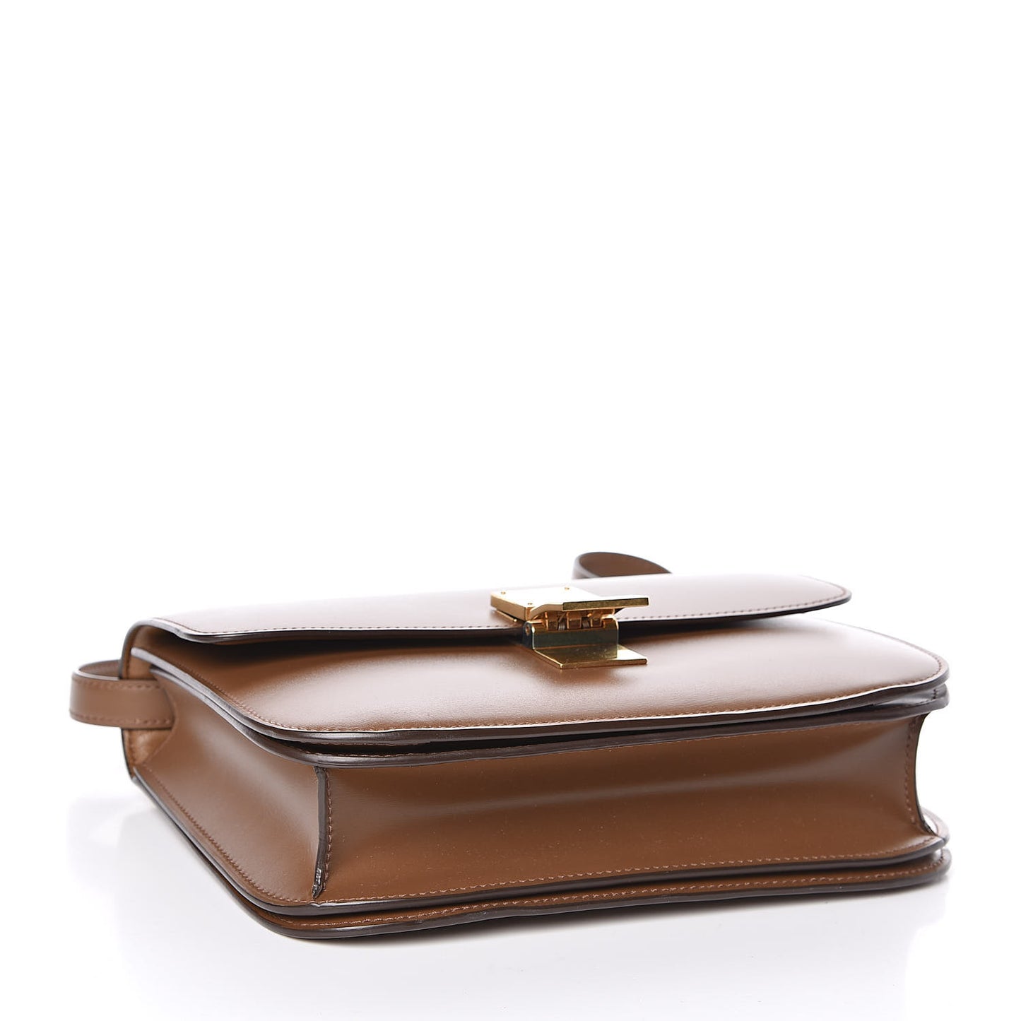 Box Calfskin Medium Classic Box Flap Bag Camel