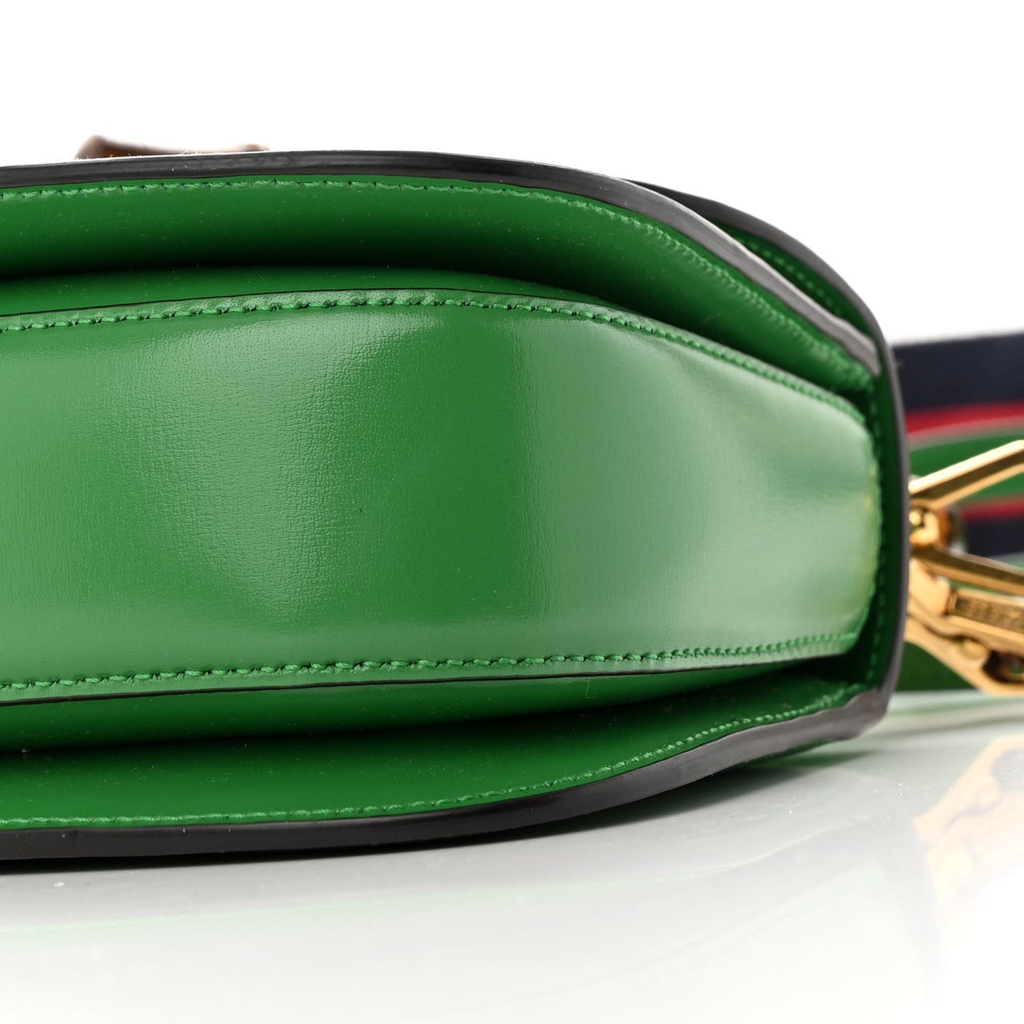 Boarded Dyana Lux Calfskin Mini Bamboo 1947 Top Handle Bag Spring Green