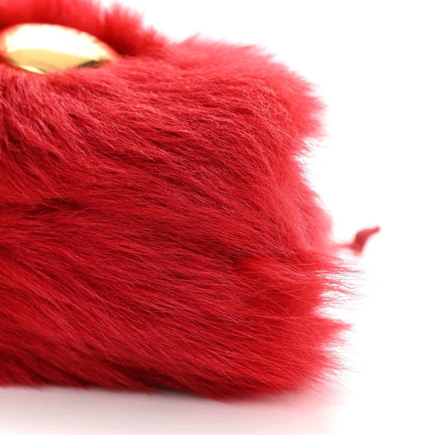 Shearling Lambskin Embellished The Mini Pouch Apple Candy