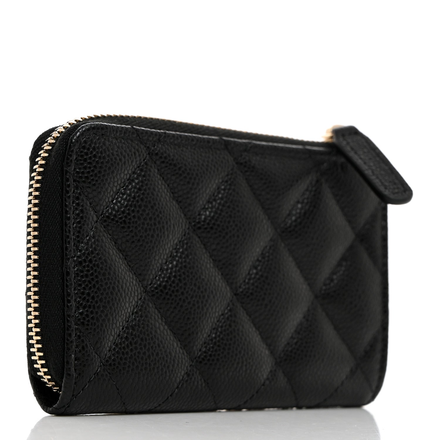 Chanel Caviar Quilted Zipped Key Holder Case Black 3 of 8