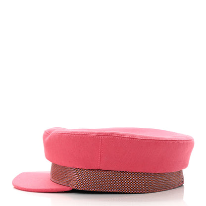 Hermes Toile De Chanvre Cotton Stretch Cavale Pop Cap 56 Rose 3 of 8