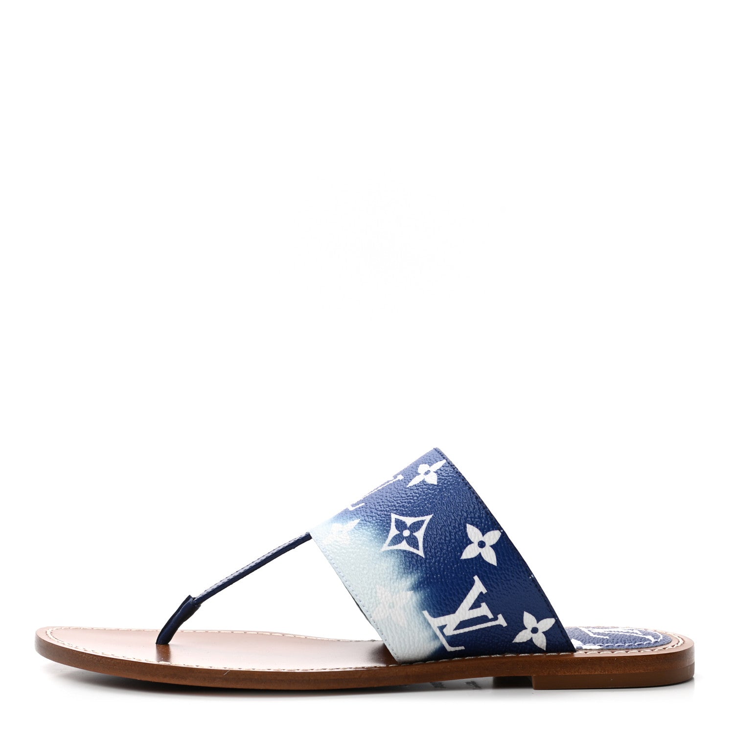 Louis Vuitton Monogram Escale Palma Sandals 38.5 Blue 1 of 8
