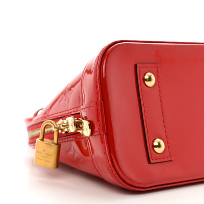Louis Vuitton Vernis Alma BB Cherry 8 of 11
