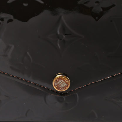 Louis Vuitton Vernis Pochette Felicie Chain Wallet Amarante 11 of 11
