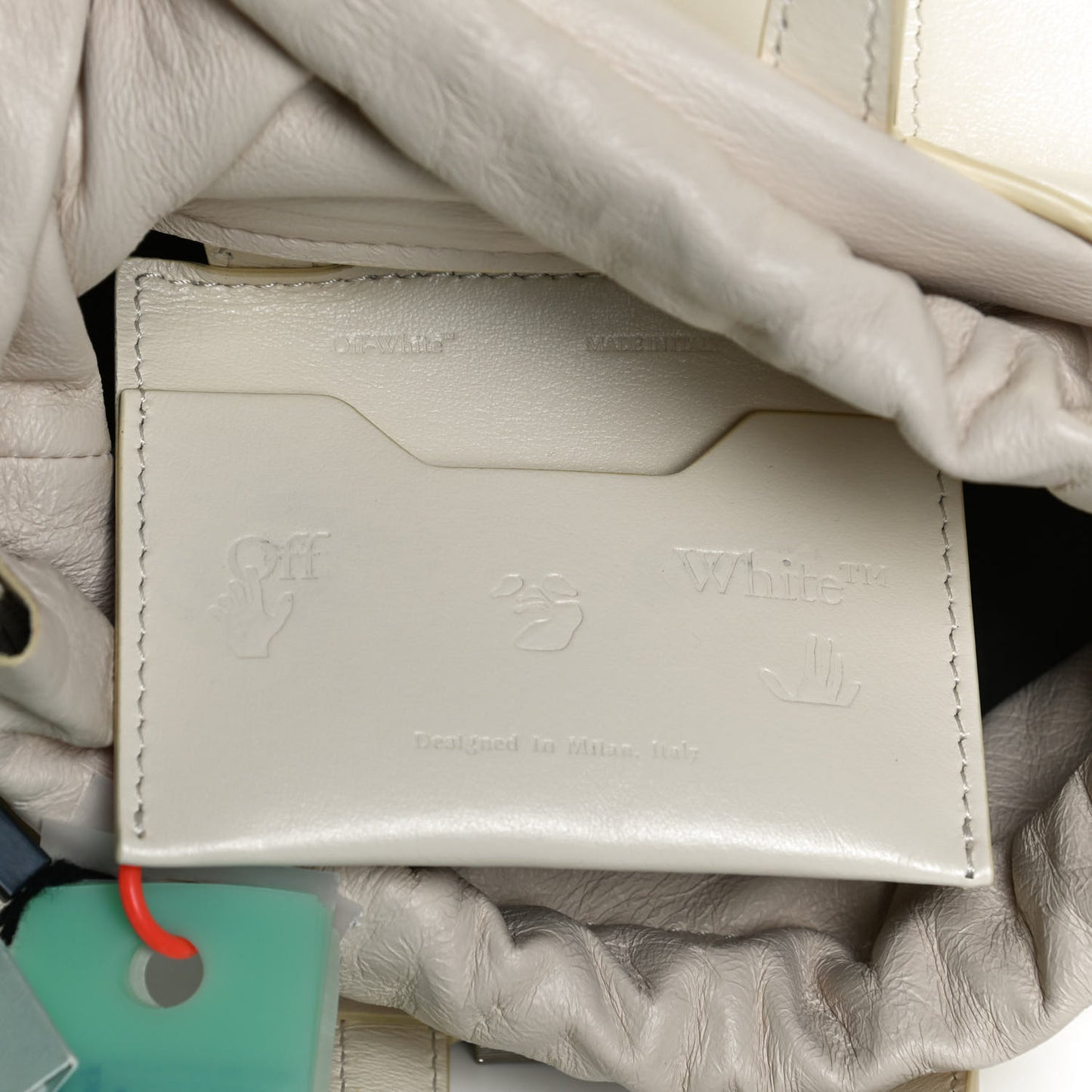 Calfskin Allen Bucket Bag Beige
