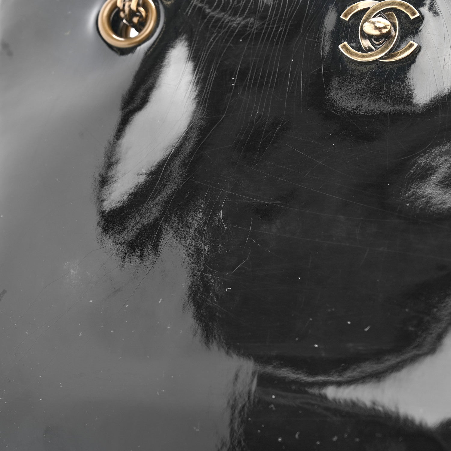 Chanel Patent Mademoiselle Tote Black 13 of 13