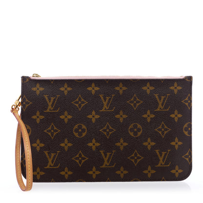 Louis Vuitton Monogram Capri Neverfull MM Pochette Rose Ballerine 1 of 6
