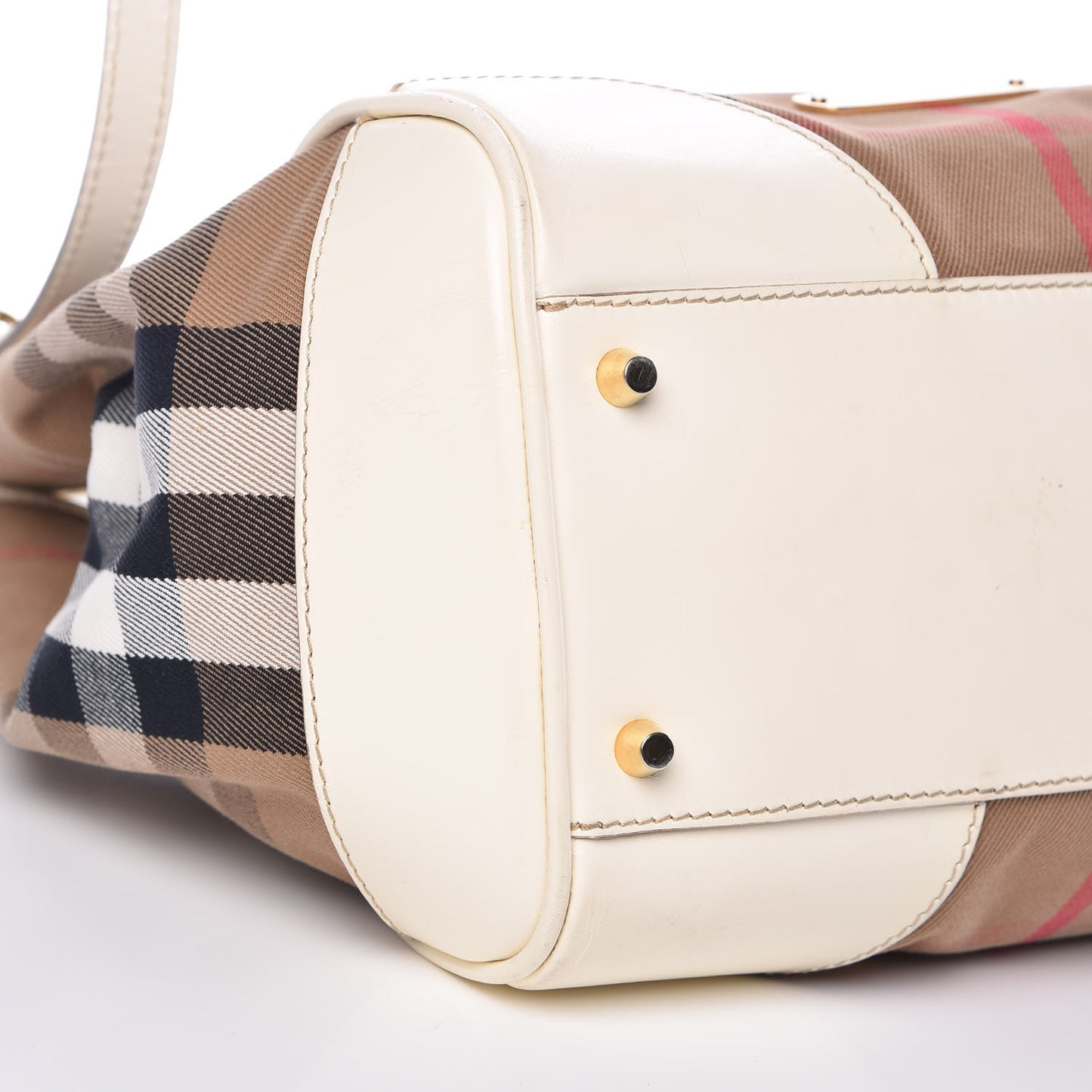 House Check Small Canterbury Tote White