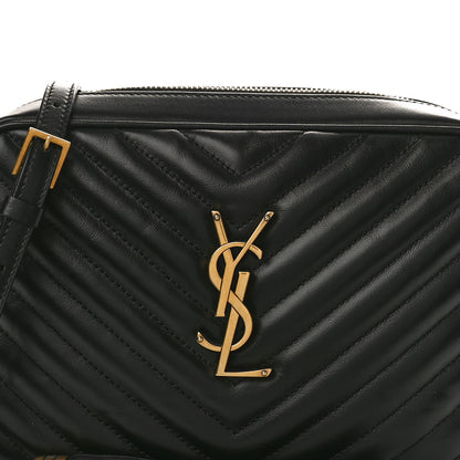Saint Laurent Calfskin Matelasse Monogram Lou Camera Bag Black 8 of 10
