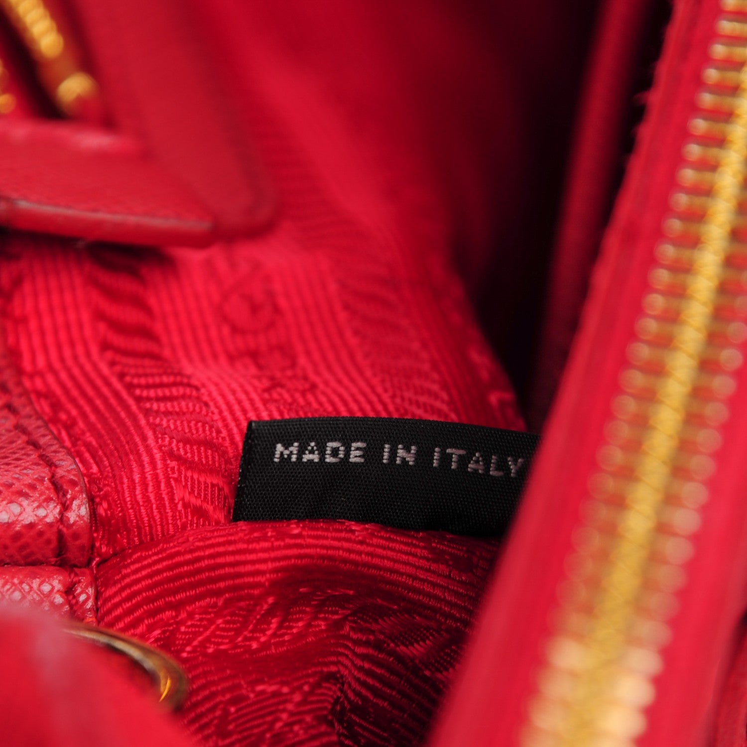 Prada Saffiano Small Galleria Double Zip Tote Fuoco 7 of 10