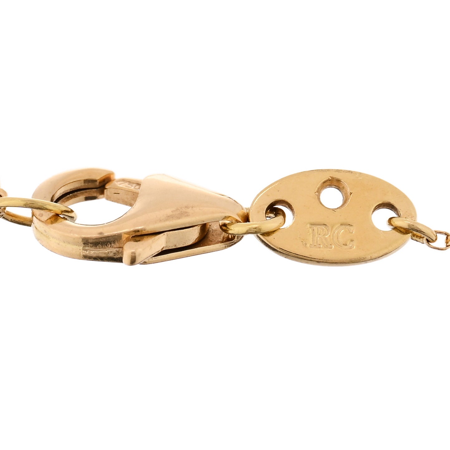 18K Yellow Gold Diamond Daisy Chain Bracelet