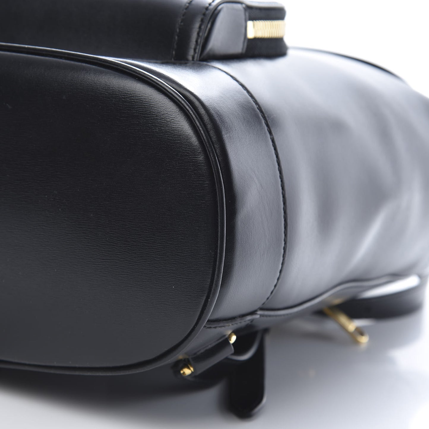 Boarded Plutone Calfskin Horsebit 1955 Single Buckle Backpack Black