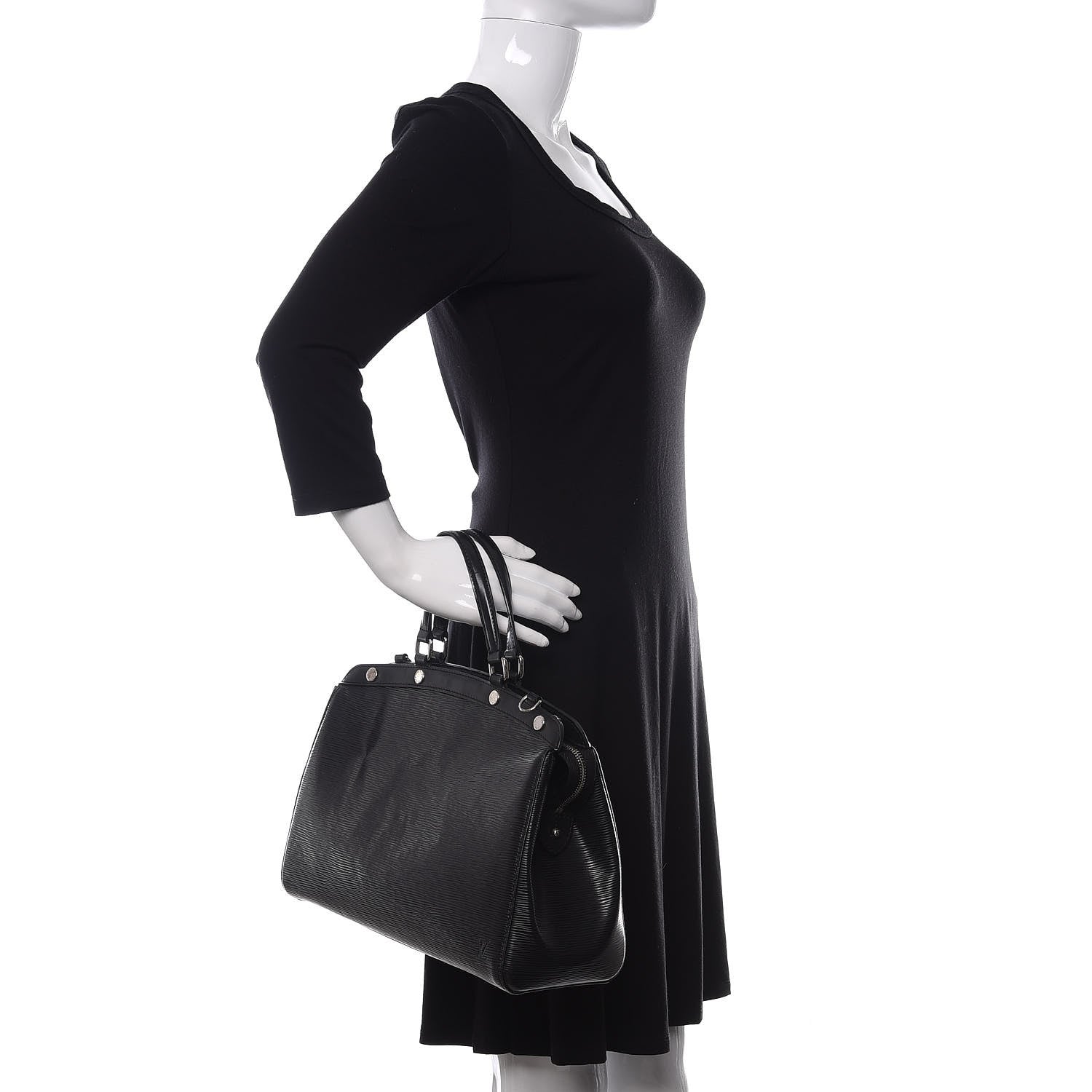 Louis Vuitton Epi Brea MM Black 2 of 13