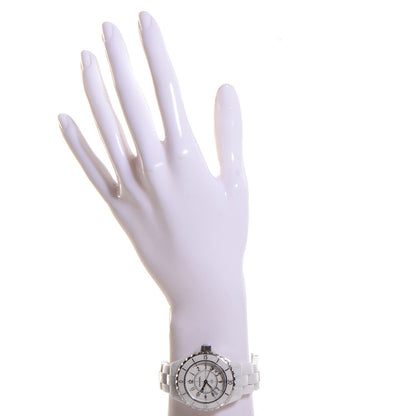 Chanel Stainless Steel Ceramic 33mm J12 Quartz Watch White 2 of 5