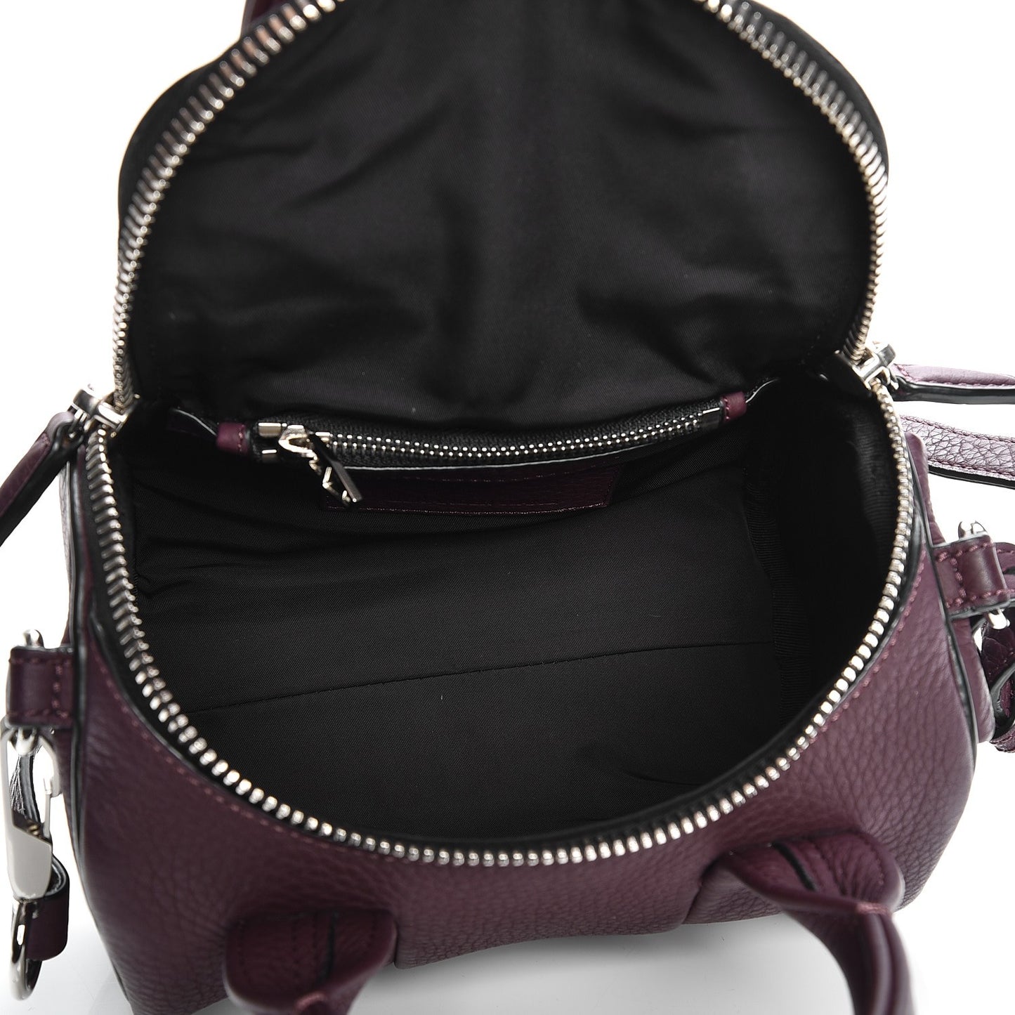 Pebbled Calfskin Mini Rockie Matte Oxblood