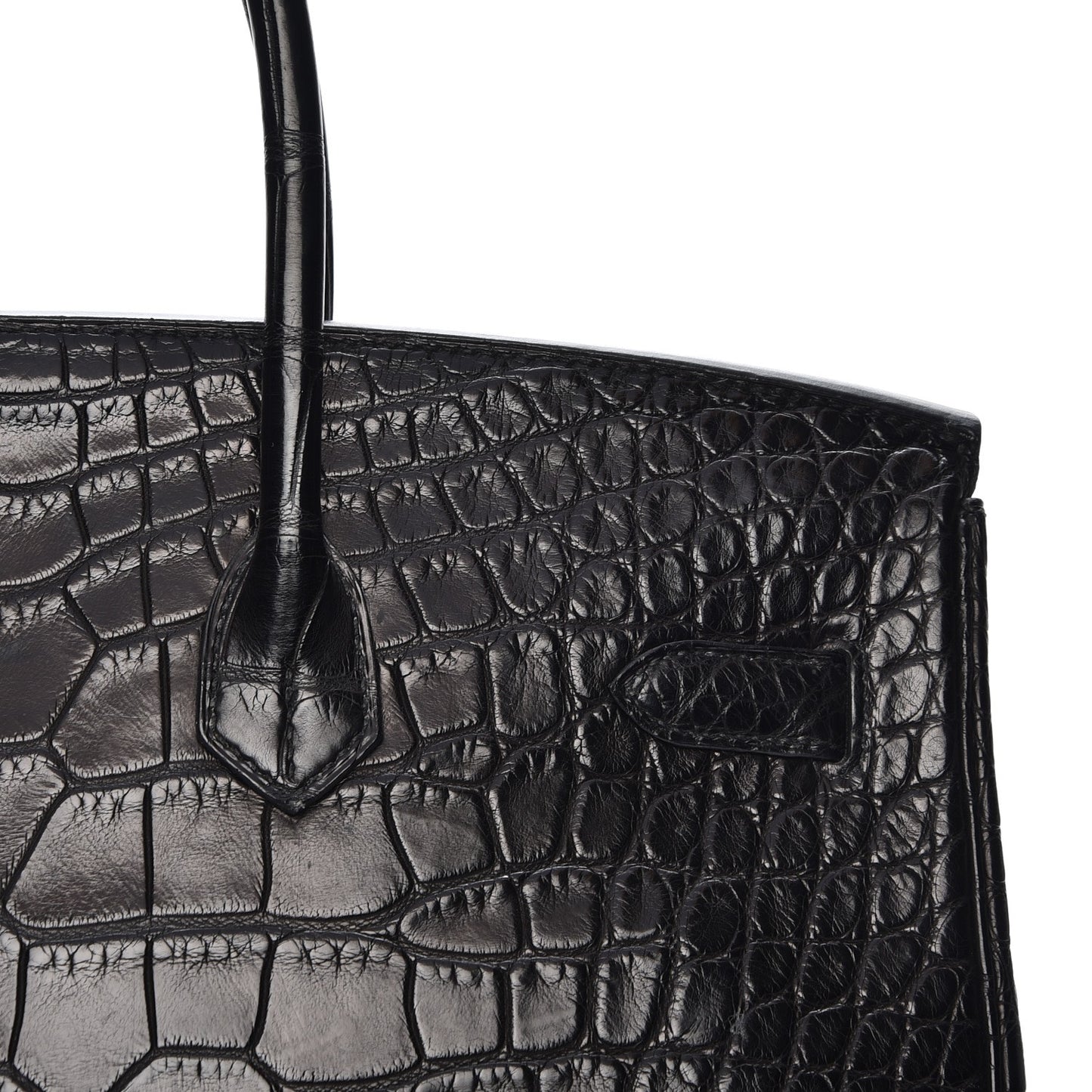 Matte Alligator Birkin 35 Black
