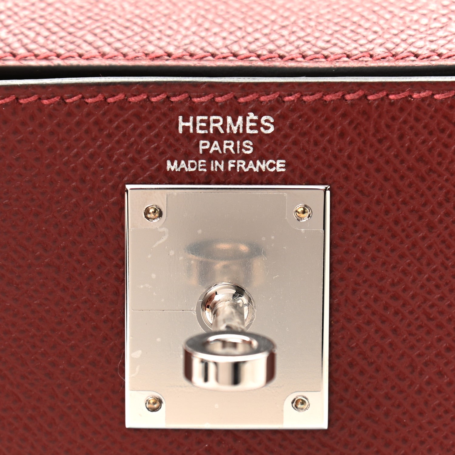 Hermes Epsom Kelly Sellier 28 Rouge H 5 of 10