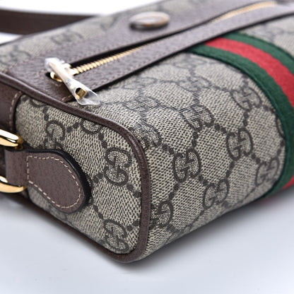 Gucci GG Supreme Monogram Web Mini Ophidia Shoulder Bag Brown 8 of 10