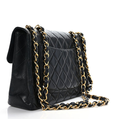 Chanel Lambskin Quilted Jumbo Single Flap Black 3 of 9